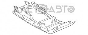 Plafonul de iluminare frontal pentru VW CC 08-17 gri, fără panoramic, tip 2