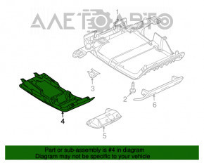 Plafonul de iluminare frontal pentru VW CC 08-17 gri, fără panoramic, tip 2