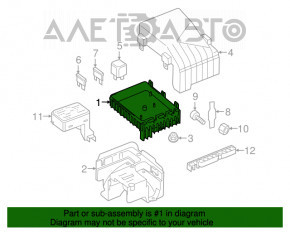 Блок предохранителей подкапотный VW Tiguan 09-17 с корпусом