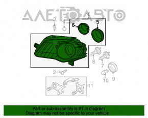 Far dreapta față VW Passat B6 06-11 goală pentru polizare.