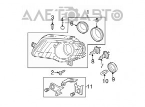 Far dreapta față VW Passat B6 06-11 goală pentru polizare.