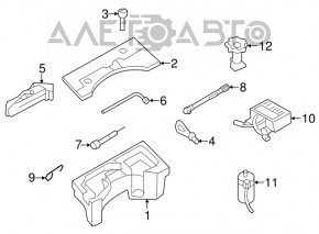 Накладка пенопласта под инструмент VW CC 08-17 черн, царапина