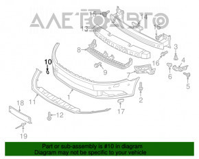 Capacul carligului de tractare pentru bara fata VW CC 13-17, nou, neoriginal.