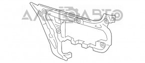 Suportul pentru bara spate dreapta exterior VW CC 13-17 restul