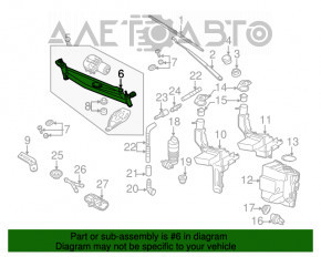 Trapezul de curățare a parbrizului cu motor pentru VW CC 09-12