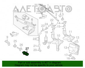 Injectoarele de spălare a parbrizului dreapta VW CC 08-17