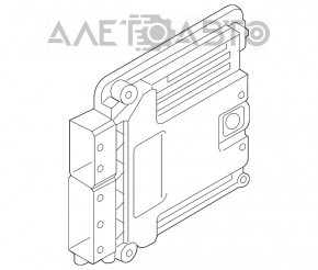 Blocul ECU al calculatorului motorului VW Atlas 18- 2.0T