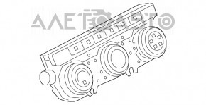 Управление климат-контролем VW Atlas 18-20 Auto, с подогревом, без вентиляции