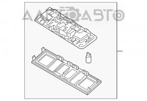 Плафон освещения задний VW Jetta 19- под люк, серый