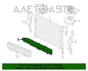 Deflector radiator jos VW Atlas 18- 2.0T, 3.6 nou original OEM