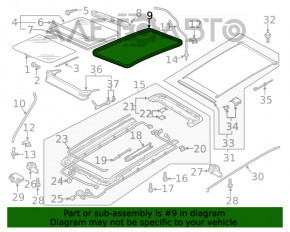 Garnitura panoramica VW Tiguan 18-