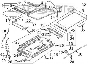 Garnitura panoramica VW Tiguan 18-