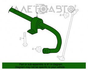 Stabilizator frontal VW Tiguan 18- fwd