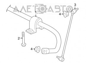 Stabilizator frontal VW Tiguan 18- fwd