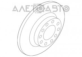 Placă de frână spate dreapta VW Tiguan 18-12 mm