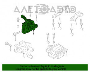 Подушка двигателя правая VW Tiguan 18-