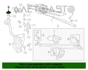 Capacul rezervorului de lichid de spălare VW Tiguan 18- nou OEM original