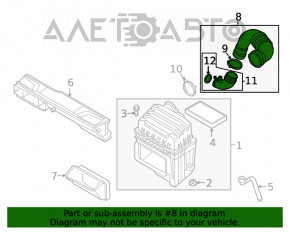 Conducta de aer VW Atlas 18- 2.0T, două piese