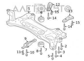 Capacul de protecție a aripioarei din față dreapta VW Atlas 18-