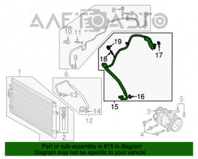 Compresorul de aer condiționat al încălzitorului VW Atlas 18-20 2.0T tip 3