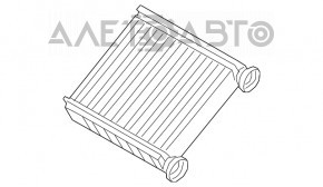 Radiatorul de încălzire a încălzitorului de aer de la VW Atlas 18, 3 rânduri