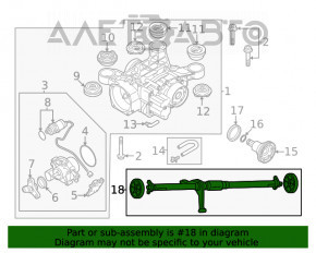 Arborele cardanic al cardanului VW Atlas 18-