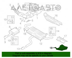 Protecția termică a portbagajului VW Atlas 18 - gaură perforată