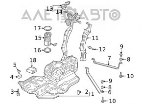 Топливный насос бензонасос VW Atlas 18- 2.0T, 3.6