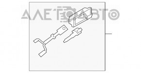 Maner cu buton de deschidere a capacului portbagajului exterior Audi A4 B9 17-