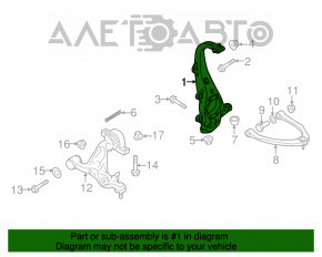 Capacul frontal dreapta Infiniti Q50 14-