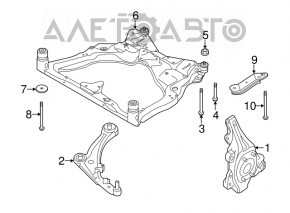 Capacul frontal stânga Nissan Pathfinder 13-20 nou original