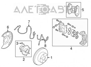 Ступица передняя правая Infiniti FX35 FX45 03-08 RWD новый неоригинал GMB