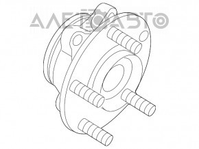 Moyeu avant gauche Infiniti QX50 19-