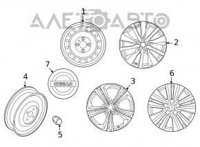 Roata de 16 inch Nissan Sentra 20- 6.5J zgariata