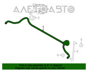 Stabilizatorul frontal Mitsubishi Outlander Sport ASX 10-22mm