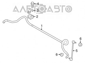 Stabilizatorul frontal Mitsubishi Outlander Sport ASX 10-22mm