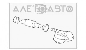 Senzor de presiune a roților Nissan Pathfinder 13-20 nou OEM original