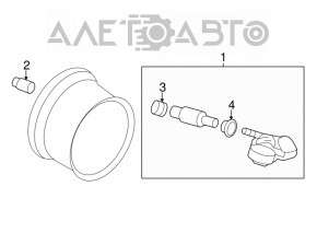 Senzor de presiune a roților Nissan Pathfinder 13-20 nou OEM original