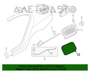 Capacul rezervorului de combustibil BMW 5 F10 11-16