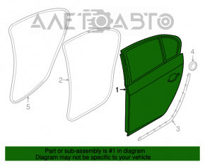 Ușă asamblată spate stânga BMW 5 F10 11-16