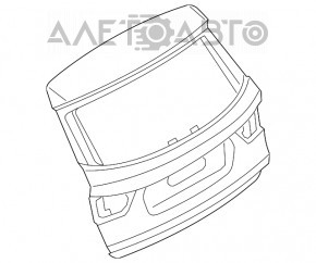 Ușa portbagajului goală BMW X3 F25 11-17 albastră A76M, fabricată, zgârieturi, lovitură