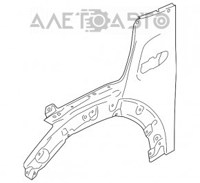 Aripa din față stânga Mini Cooper F56 3d 14-19 pre-restilizare