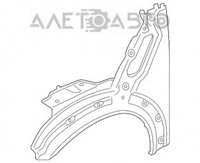 Aripa față stânga Mini Cooper Countryman R60 10-16 nou, neoriginal.