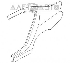 Aripa spate dreapta BMW 5 F10 11-16