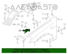 Suport far stânga pentru aripa BMW X3 F25 11-17