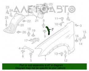 Suport aripi stânga central BMW X3 F25 11-17