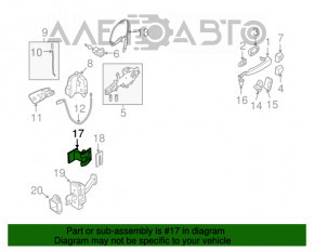 Buclele ușii față stânga de jos BMW 335i e92 07-13