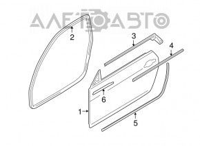 Дверь голая передняя правая BMW 335i e92 07-13