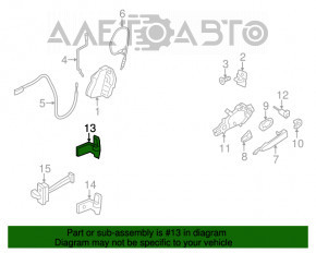 Buclele ușii din față stânga superioară BMW X3 F25 11-17