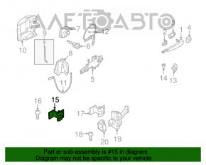 Петля двери верхняя передняя правая Mini Cooper F56 3d 14-